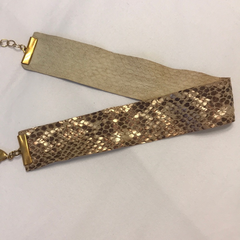 Snakeskin choker